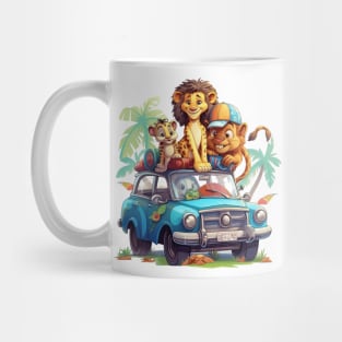 Animals Safari on Car #1 Mug